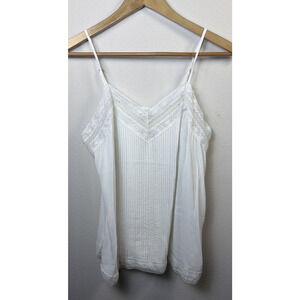 Sundance medium Cami white Lace Pleats cottagecore bohemian victorian